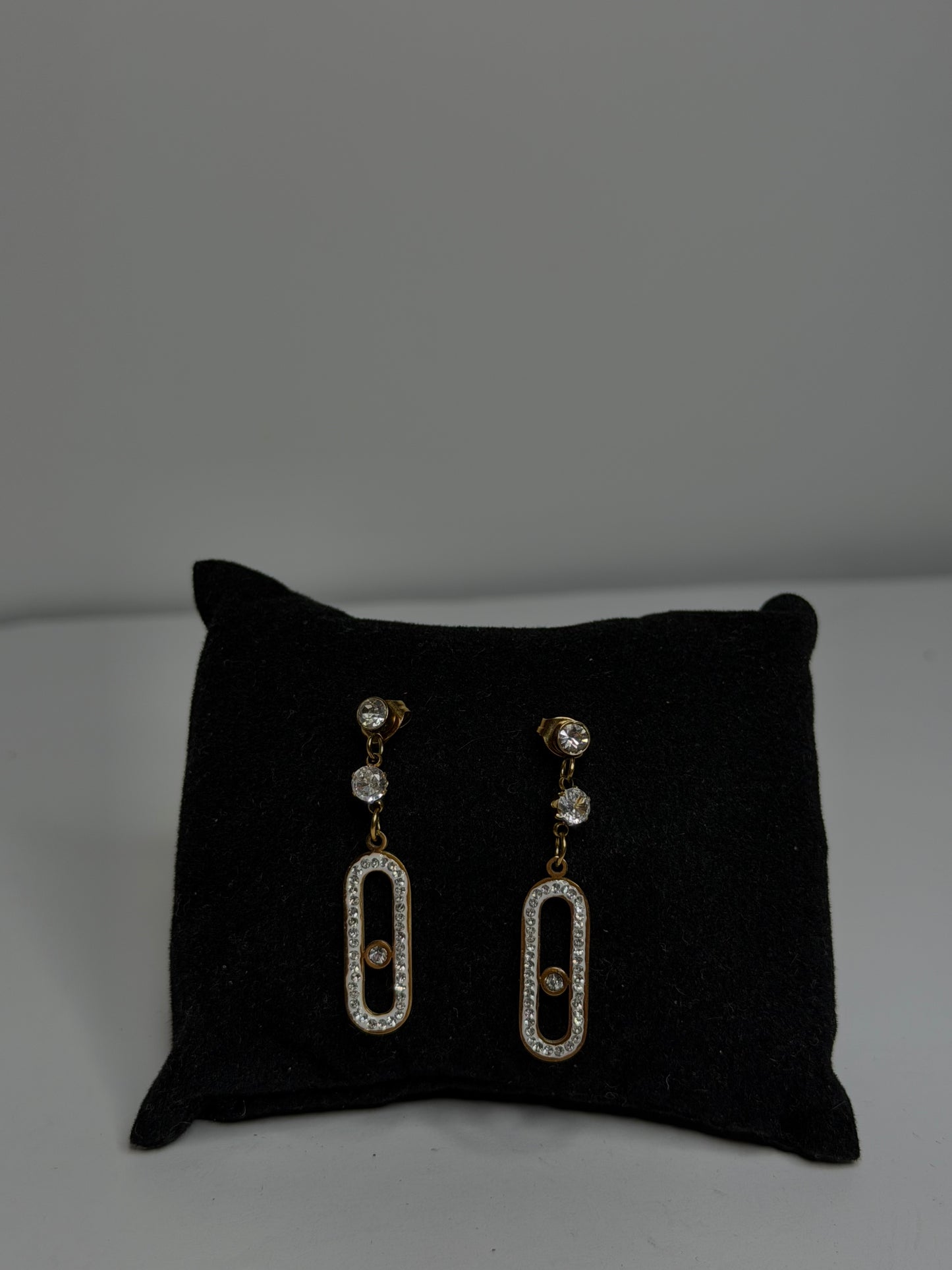 Σκουλαρίκια κρεμαστά με zircon