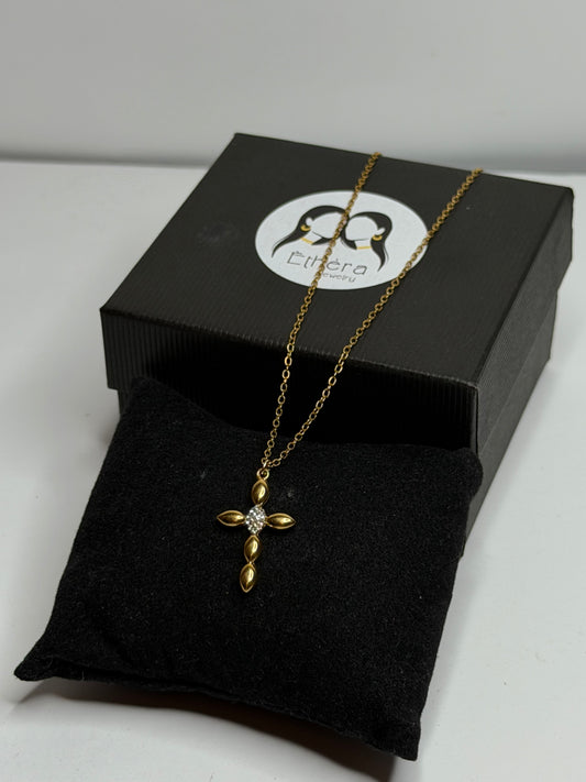 Shine Cross Neck