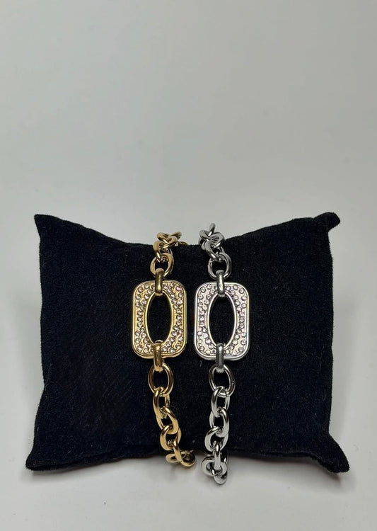 Βραχιόλια με στρασάκια silver & gold✨