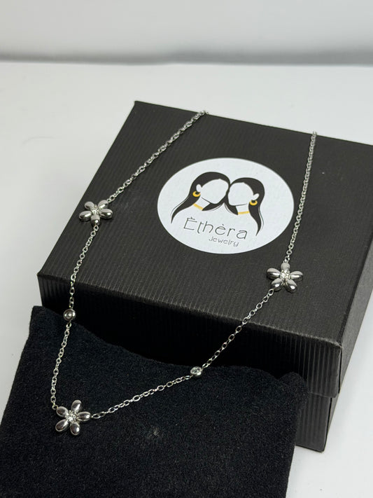Flower Silver Neck